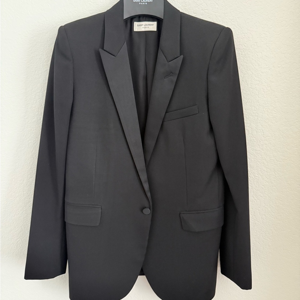 Saint Laurent Black Tuxedo Blazer for Women